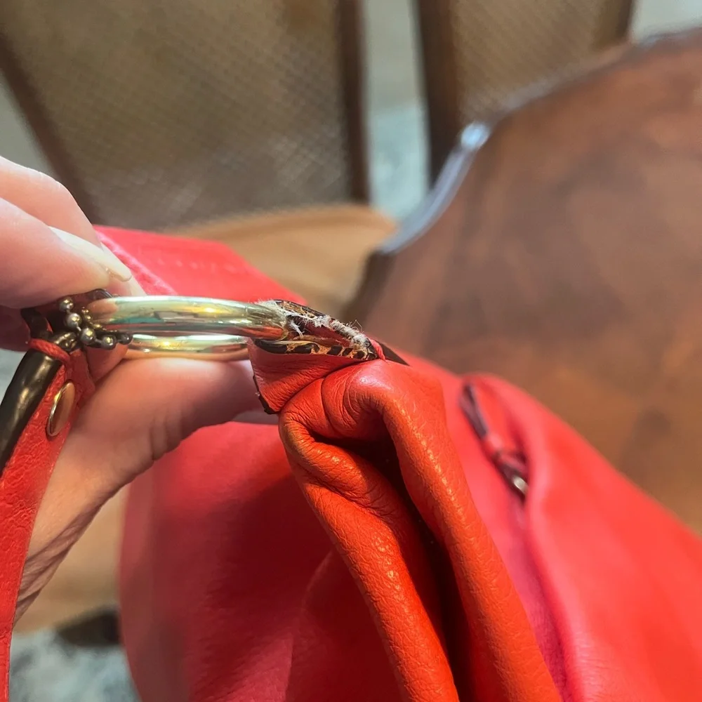 Coach Vibrant Papaya Hobo Bag
